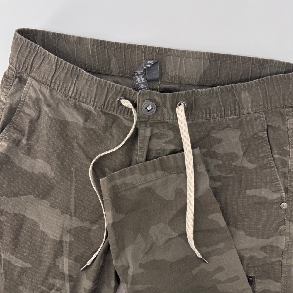 Vuori Ripstop Pant Women Small Green Camo Slim Tapered Cargo Hiking VW401